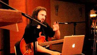 alex hutchings demonstrating the roland micro br-80 digital recorder