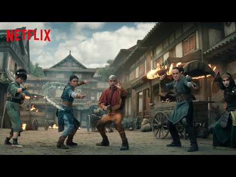 阿凡達：最後的氣宗｜安昂、蘇卡、卡塔拉、托夫與艾索卡在庫迪村的史詩對決！Netflix 獨家 (Avatar: The Last Airbender | The Gaang and Azula Fight in Kudi Village Clip | Netflix)