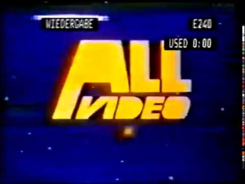 VHS Companies from the 80's #400 ALL VIDEO