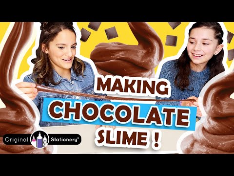 🍫Mmmmmmm! Making Chocolate Slime with Noe and Kailey!😋