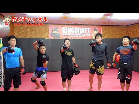 試合前の若手達とスパーリングしてみた