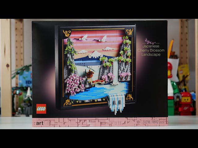 Vídeo relacionado con LEGO Art Paisaje Japonés con Cerezos en Flor - Kit de Construcción para Adultos - Maqueta 3D con Marco con Profundidad - Monte Fuji, Árbol Sakura y Cascada - Regalo para Mujeres y Hombres 31218