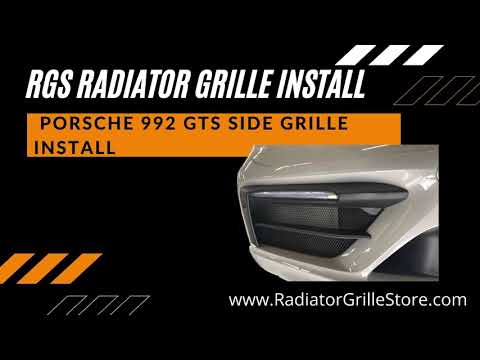 RGS Porsche 911 992 GTS and non-GTS Sport Design Option Radiator Grille Install - Protection