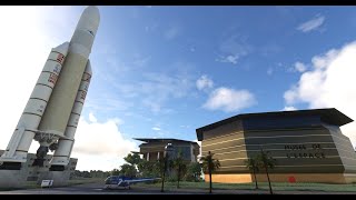 Helipad KOUROU Space center video