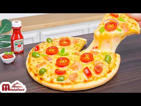 🍕 Homemade Mini BBQ Chicken Pizza Recipe | ASMR Cooking Mini Food