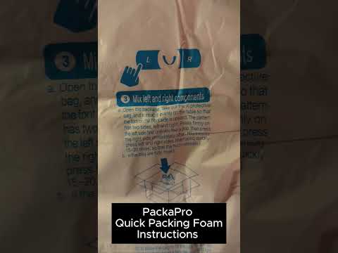 Packapro Quick Packing Foam Instructions #pc #shipping