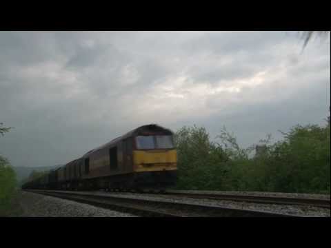 60096 on 6M86, 13:15, Llanwern - Dee Marsh loaded steel