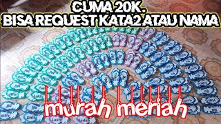 Download lagu Kumpulan sandal jepit ukir motif ukiran kata2 atau nama panggilan harga 20K. mp3 Download lagu Kumpulan sandal jepit ukir motif ukiran kata2 atau nama panggilan harga 20K. mp3