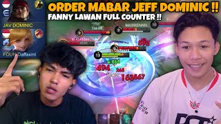 Download lagu ORDER MABAR JEFF DOMINIC! REAKSI JEFF DOMINIC MELIHAT FANNY GUA LAWAN FULL COUNTER! - Mobile Legends mp3