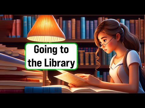 Improve Your English (Going to the Library) - English Listening Skills - Speaking Skills Everyday -