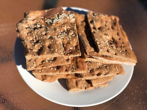 How To Make Homemade Persian Bread In Oven (Noon Sangak) |Aroma781|