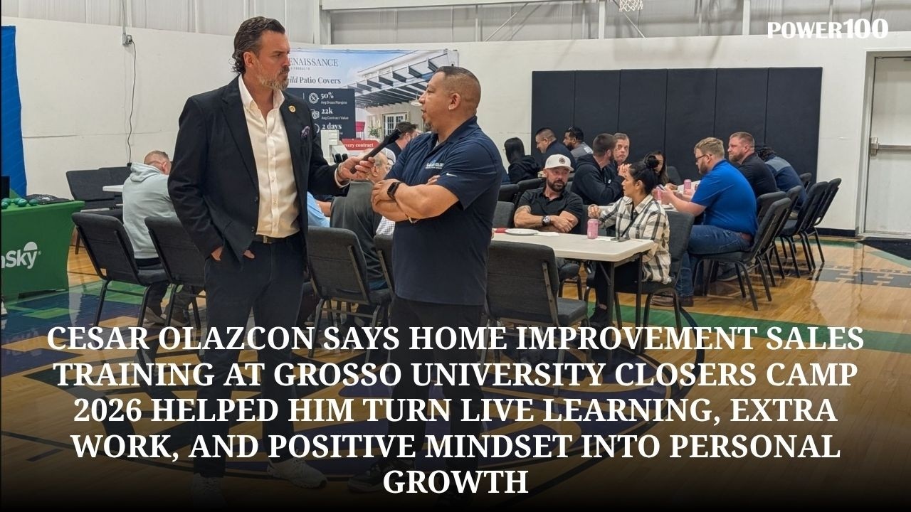 Cesar Olazcon Says Home Improvement Sales Training At Grosso University Closers Camp 2026 Helped Him Turn Live Learning, Extra Work, And Positive Mindset Into Personal Growth