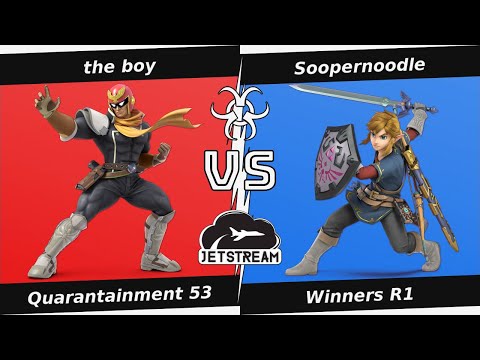 Quarantainment 53 Winners R1 - the boy (Cpt Falcon) Vs. Soopernoodle (Link) Smash Ultimate - SSBU