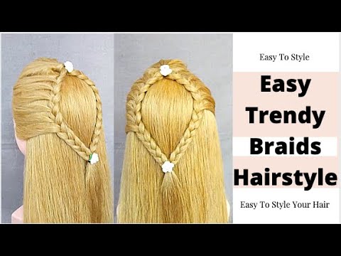 Easy Trendy Braids Hairstyle | Braided Hairstyles | Simple Braid Hairstyles Step by Step