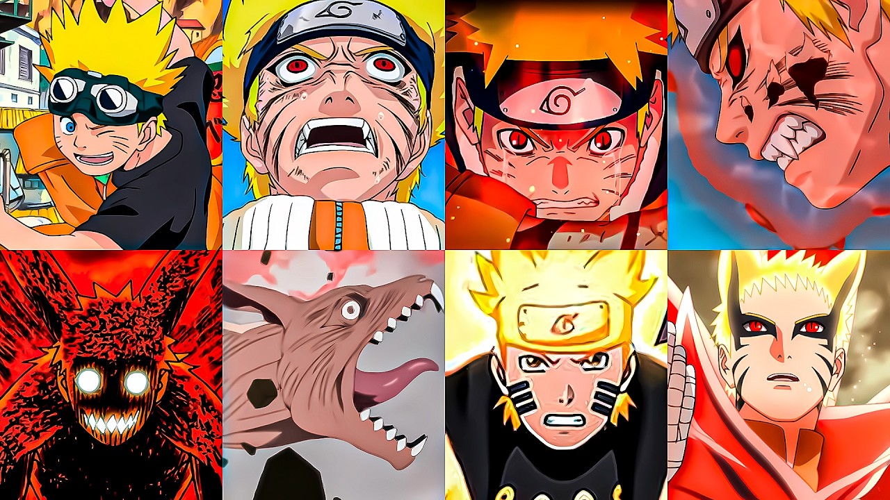 TODAS AS TRANSFORMAÇÕES DO NARUTO - (Em Naruto e Boruto)