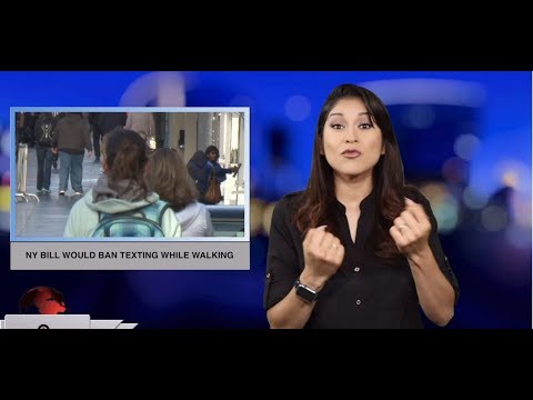 NY bill would ban texting while walking (ASL - 5.21.19)