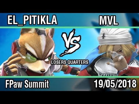 [Force Paw Summit] El_Pitikla (Fox) vs MVL (Sheik) Losers Quarters