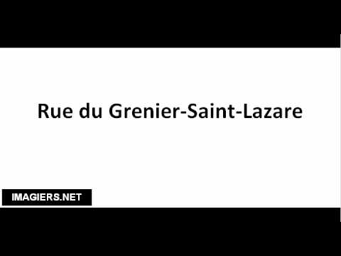 How to pronounce Rue du Grenier Saint Lazare