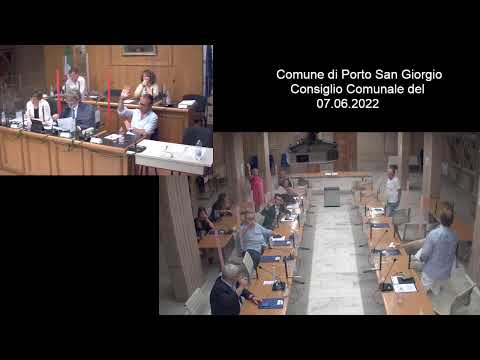 Consiglio Comunale - Comune di Porto San Giorgio - 7 giugno 2022