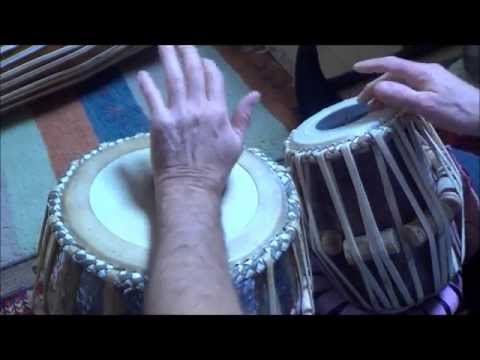 Lesson 1 tabla john Boswell - warming up and kayda