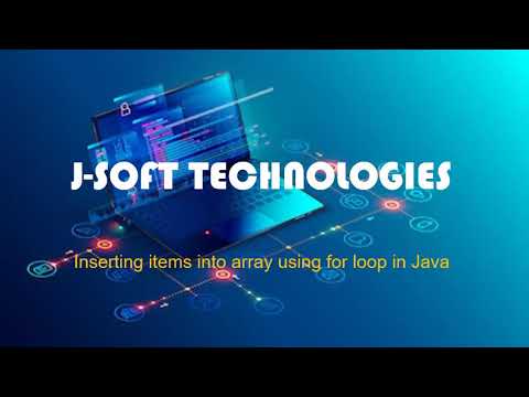 How To Insert Items Into An Array Using For Loop In Java