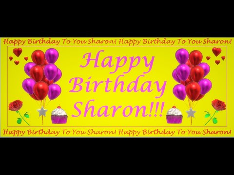 Happy Birthday 3D - Happy Birthday Sharon - Happy Birthday To You - Happy Birthday Song