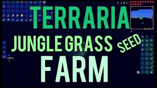 TERRARIA - EASY JUNGLE GRASS SEED FARM