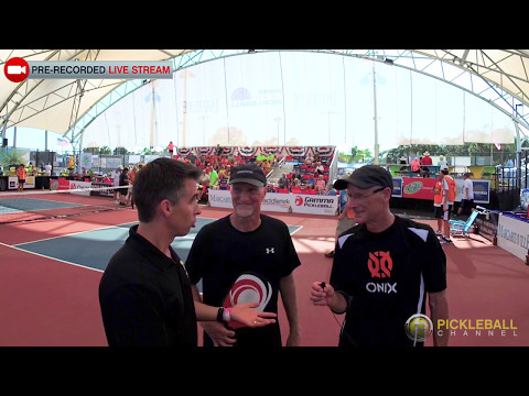 Pre-Recorded Live:INTERVIEW Sr Men's Doubles PRO BRONZE-Minto US Open Pickleball Championships 2017