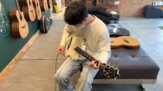 Video thumbnail for Gibson Chet Atkins SST White Custom Sound Test by 성ROCK