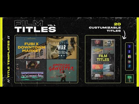 Custom Film Titles Presets For Any Video & Photo Project!