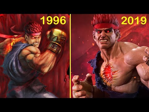 Evolution of EVIL RYU (Street Fighter)  1996 to 2019