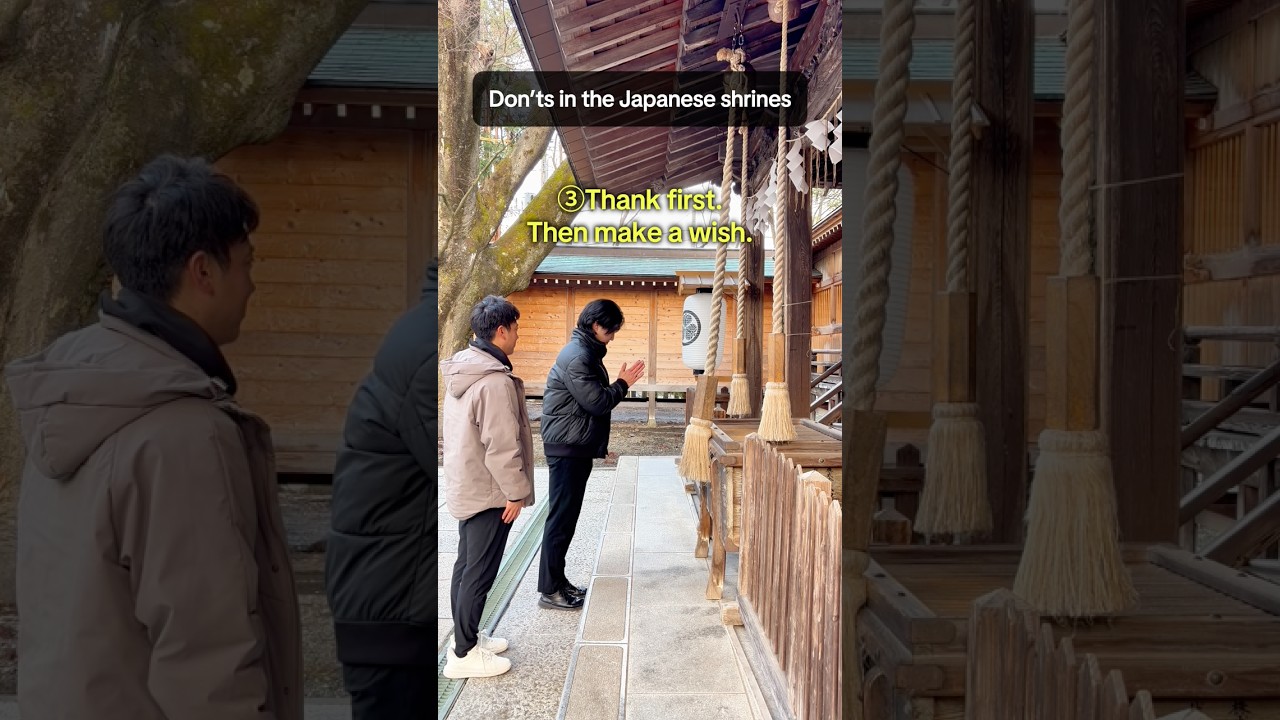 Don’ts in the Japanese shrine