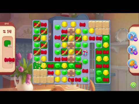 Homescapes 841 Level - 17 moves - NO BooSTERS