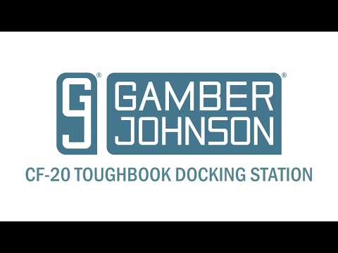 Slide 13 - Gamber-Johnson, Panasonic CF-20 Toughbook Docking Station, Port replication, Dual RF (video)