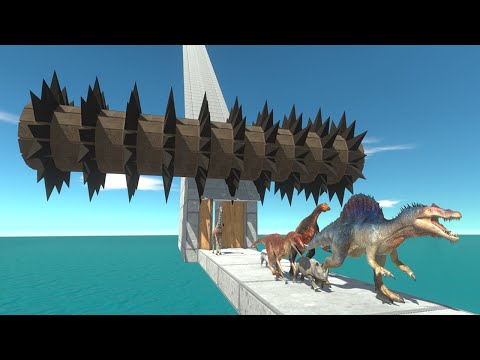 Run Away from Wooden Obstacle Spike Trap - Animal Revolt Battle Simulator