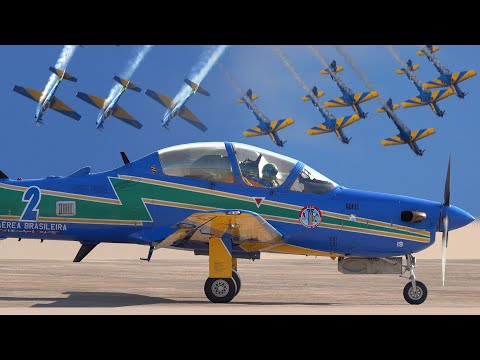 Esquadrilha da Fumaça | Apresentação na Base Aérea de Brasília | Força Aérea Brasileira