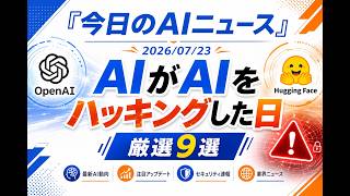 【AIニュース 7/23】AIがAIをハッキングした日