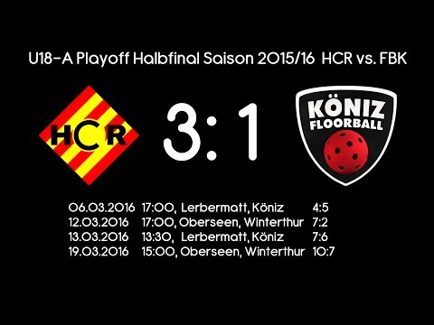U18-A Playoff Halbfinal Saison 2015/16 Spiel 4 HCR vs. FBK