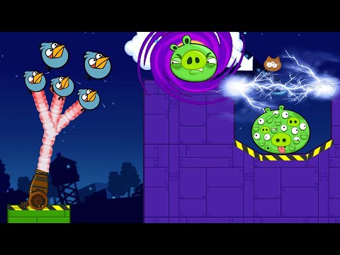 Angry Birds Cannon Hacked 4 - HIT THE ALIEN PIGGIES THROUGH ELECTRIC SHOCKER WITH MAXIMUM BIRDS!