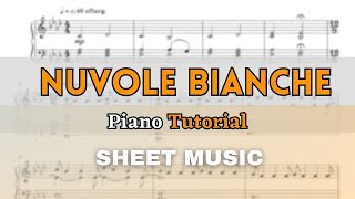 Einaudi - Nuvole Bianche | Piano Tutorial (Sheet Music/Full Score)