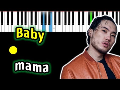 Скриптонит - Baby mama feat. Райда | Piano_Tutorial | Разбор | КАРАОКЕ | НОТЫ + MIDI