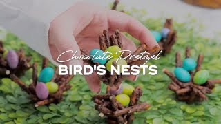 Chocolate Pretzel Bird's Nests