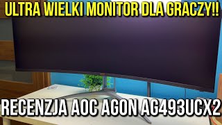 ULTRA WIELKI MONITOR DLA GRACZA? | Test AOC AGON 493UCX2