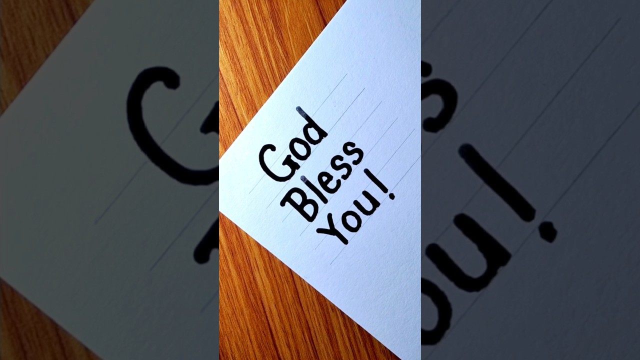 GOD BLESS YOU !! 🙏🏻🙏🏻 #calligraphy #moderncalligraphy #handlettering #art #music #penmanship #pen