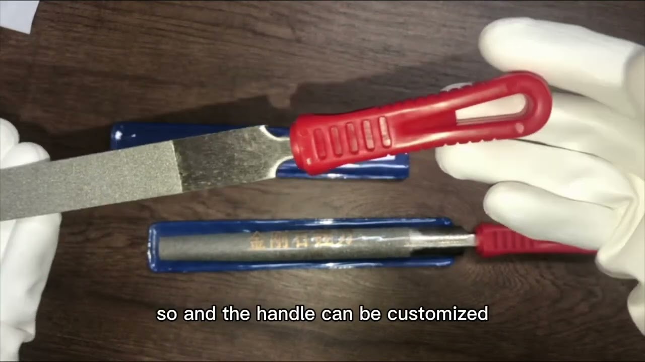 Ruixin Tools Diamond Half Round Files for grinding steel metal/plastic/ceramics/wood