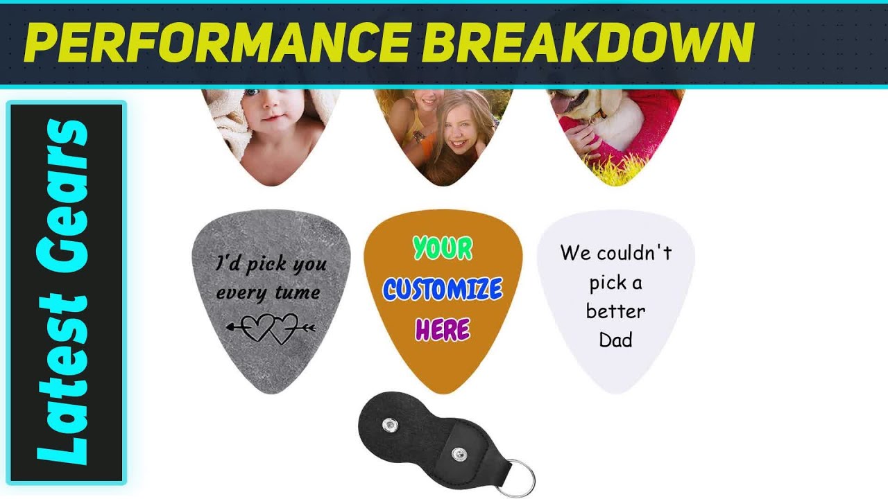 Best Custom Guitar Picks? Personalized Photo & Text Picks with Case!