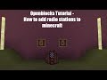 OpenBlocks Mod Tutorial - How to add radio stations ...