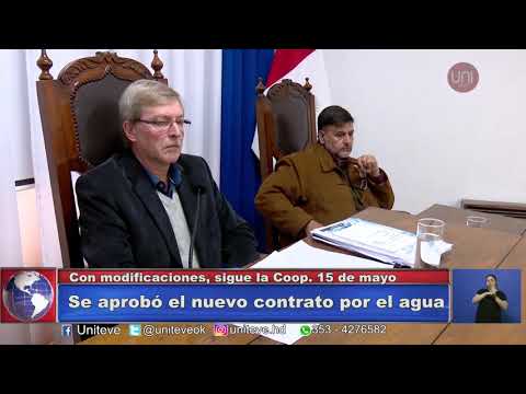 El Concejo aprobó la concesión del agua
