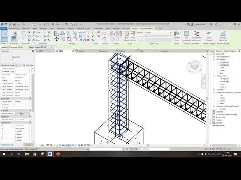 AEK3111 - Estructuras: Marco Rígido #02 en Revit - Insertar enfierradura en Pilar - 10/04