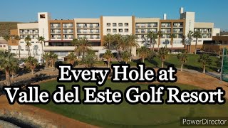 Every hole at Valle del Este - Mavic Air drone golf course flyover